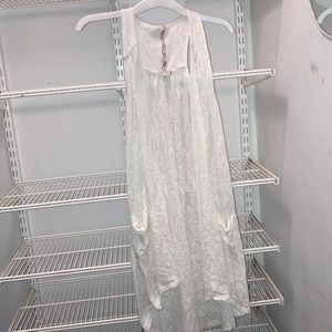 lace soft white sleeveless shall